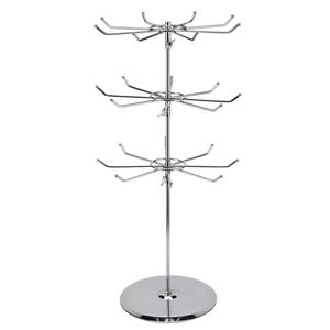 3 Tier Spinner <strong>Display</strong> Rack <strong>Counter</strong> Top Adjustable Rotating Jewelry <strong>Display</strong> Stand for Retail Store - Product Image 2