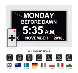 12Inch Wall Clock <strong>Multi</strong> <strong>Function</strong> Led Backlit Electrion <strong>Digital</strong> <strong>Photo</strong> <strong>Frame</strong> Review <strong>With</strong> Remote Control - Product Image 6