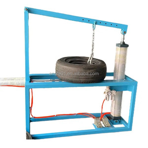 Easy Operating Waste <strong>Tire</strong> <strong>Loading</strong> Equipment Automatic Rubber <strong>Tire</strong> Doubling Unpacking <strong>Machine</strong> for Used <strong>Tire</strong> Importing - Product Image 2