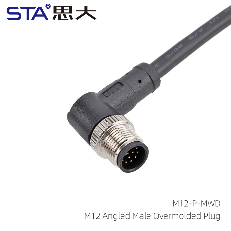 Angled Male Overmolded Plug