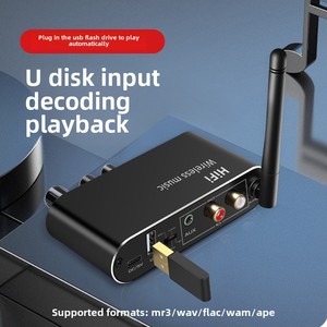 Para receptor convertidor de decodificación de Audio Bluetooth 4K 60Hz amplificador de reproducción de disco U sin pérdidas 3,5mm salida USB LED características plástico - Product Image 4