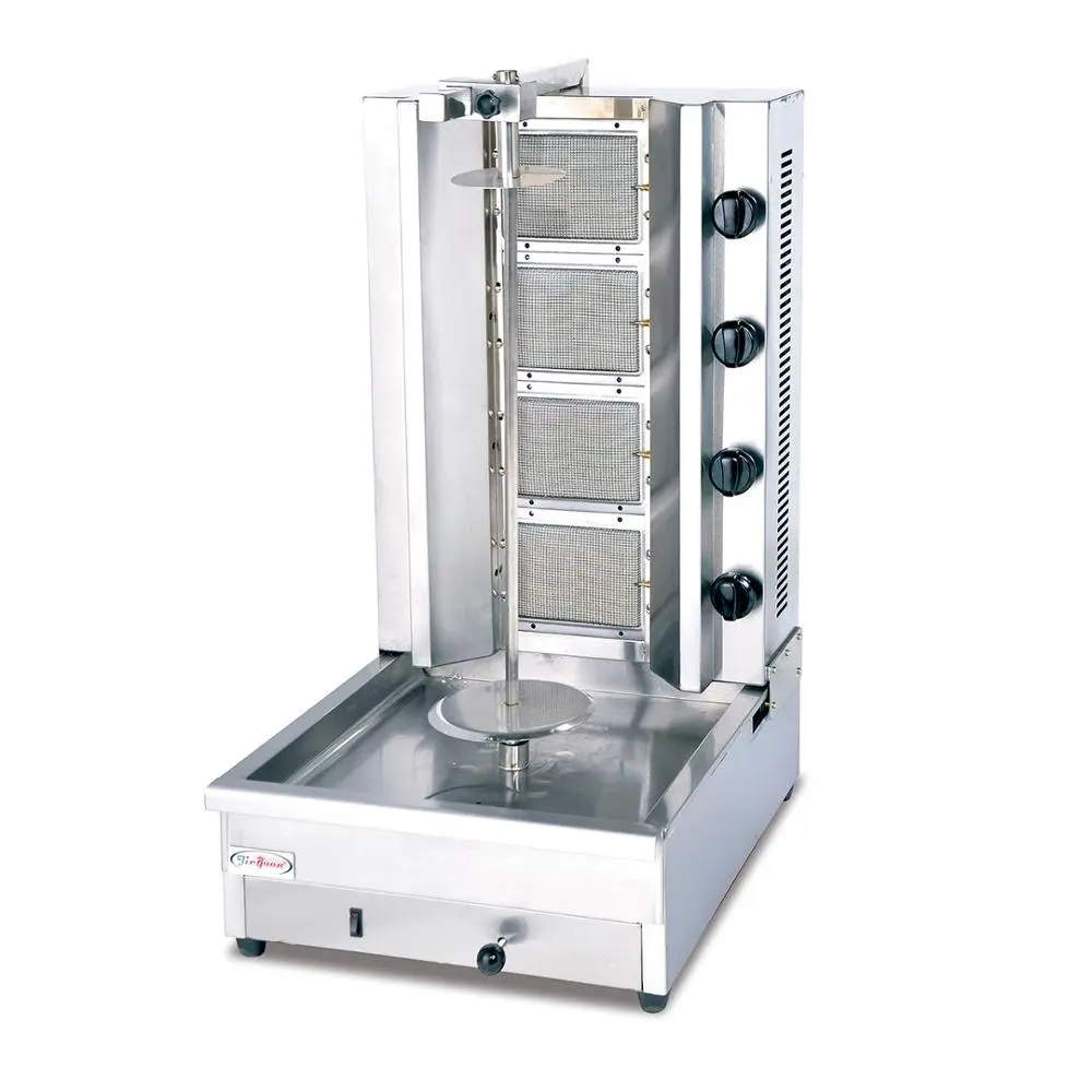 LPG/Naturgas Shawarma Maschine Türkei Kebab Rotary Grill Maschine Döner Kebab Maschine