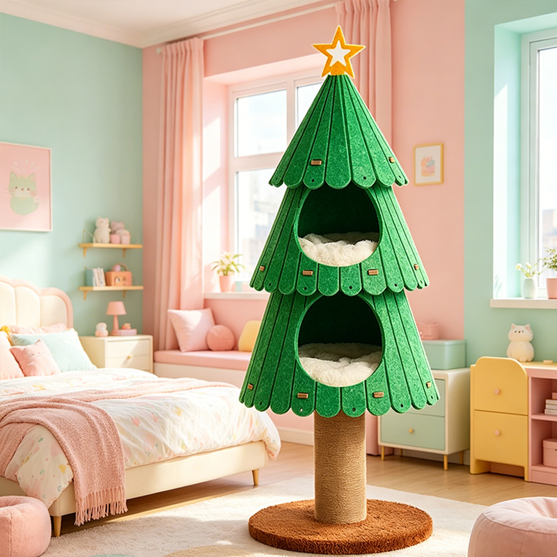 Arbre de Noël pour chat, maison pour chat, arbre à chat