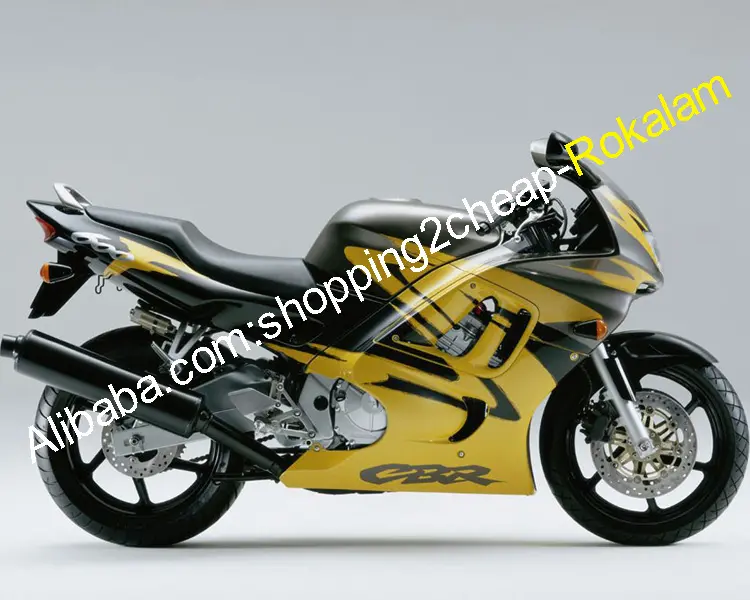 Обтекатели для Honda CBR600 F3 1997 1998 CBR600F 97 98 CBR 600, детали для кузова желтого и черного цвета, обтекатель для мотоцикла