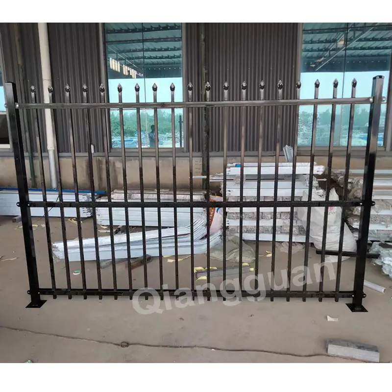 An ninh hình ống vườn hàng rào thiết kế 4ft ống sắt hàng rào Philippines Đen hình ống hàng rào