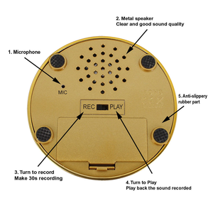 Botón parlante de plástico OEM para mascotas Botón de sonido de diseño personalizado Botón de sonido grabable para entrenamiento de perros - Product Image 3