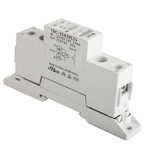 Relé de carril Din de alta potencia TRC-25A20C24, 24v cc/ca, 20ma, 250VAC, 20A, salida, módulo de contacto electromagnético de arranque suave - Product Image 3