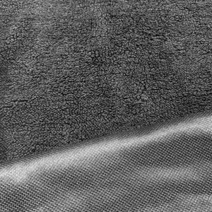 Trung Quốc Nhà sản xuất bán buôn dệt kim nhuộm màu rắn 340gsm 100% polyester hướng dương Sherpa vải cho quần áo - Product Image 4