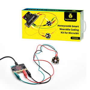 Keyestudio 8 Projects <strong>Programming</strong> Honeycomb Smart Wearable Coding Kit For Microbit