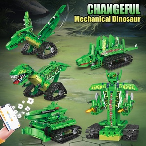 5 in 1 RC robot dino kit di costruzione APP di controllo remoto di programmazione blocchi di costruzione dinosauro meccanico giocattolo per fusto educativo - Product Image 2