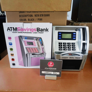 בנק פיגומים קיבולת גדולה עבור ילדים atm סגנון כסף בנק צעצוע עם סיסמא נעילת צורה כלי חינוכי