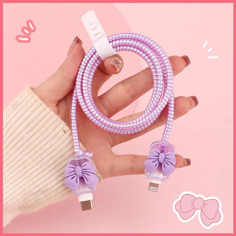 Para iPhone-lazo morado 4 piezas