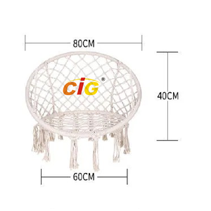 יברך בינלאומי ערסל כיסא מקרמה נדנדה תליית כותנה חבל מקורה וחיצוני שימוש - Product Image 5