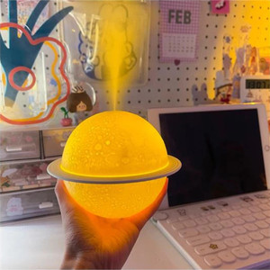 Mini humidificateur d'air 3D de lune avec port USB, pour la décoration, Art, spectacle, noël, nouveau Style - Product Image 4