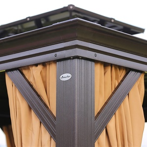 Bahçe için Gazebo 3m * 3.65M 3.65M * 4.85M arka bahçesinde Hardtop açık Metal Gazebo - Product Image 3