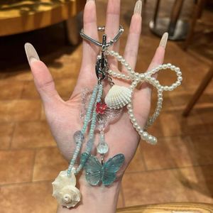 小红树春季限量版钥匙扣梦幻海洋风格，时尚合金材质敏捷蝴蝶珍珠外壳 - Product Image 6