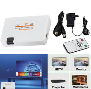 Convertidor de adaptador analógico coaxial HD a RF, modulador de transmisor de TV con control remoto - Product Image 4