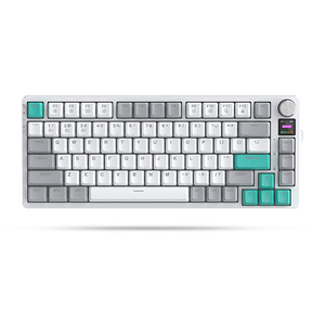 Teclado mecánico recargable con perilla de volumen de pantalla TFT Teclado mecánico conectado de tres modos de intercambio en caliente RGB - Product Image 1