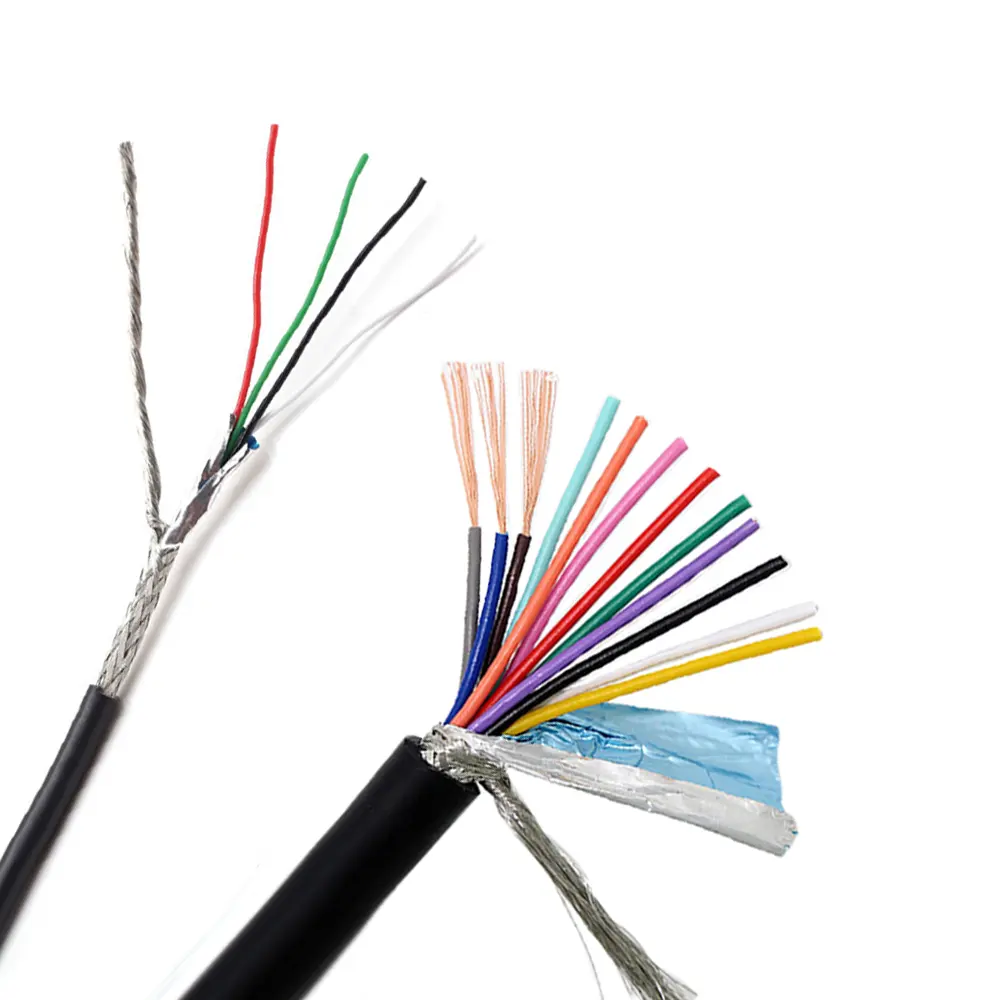 Cabo elétrico Multicore aprovado ISO9001 Código de cores do fio elétrico flexível AWM UL2464 300V 26awg 28awg