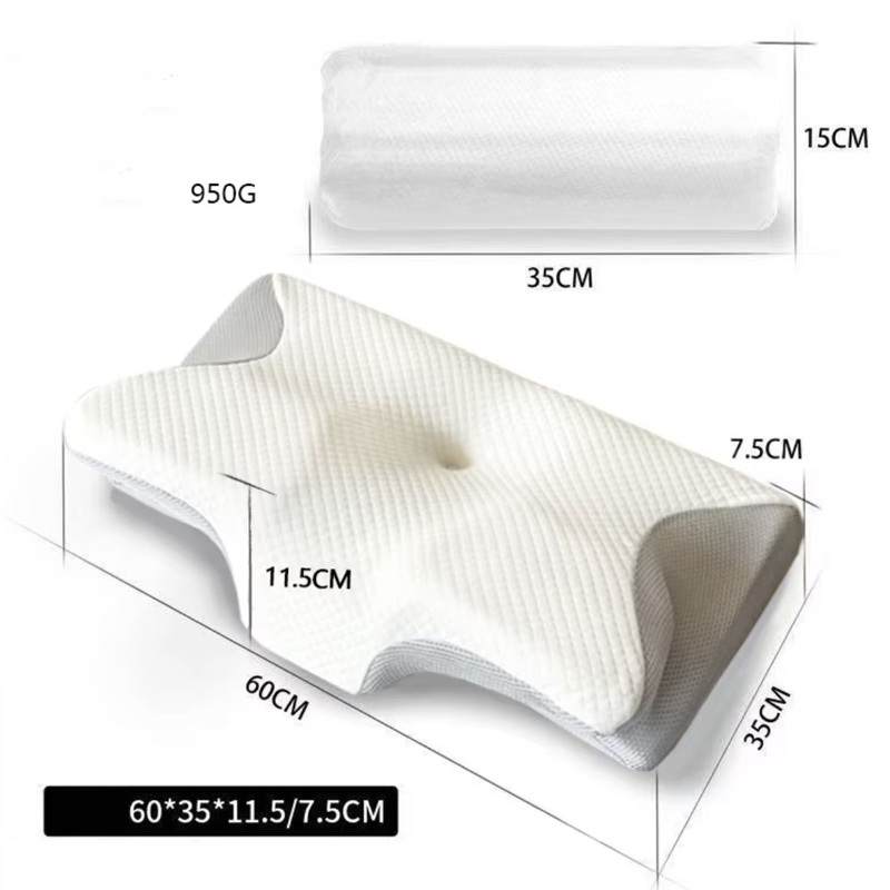 Butterfly-shaped neck pillow - gray