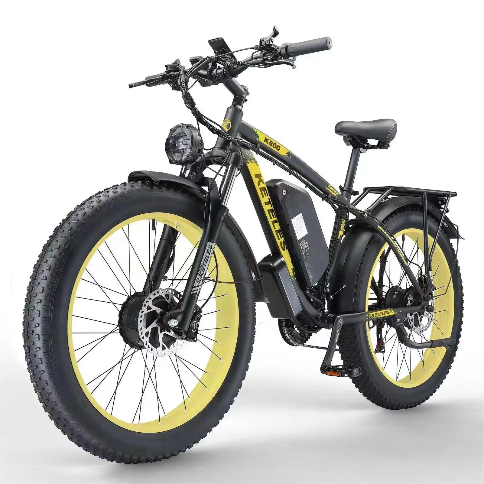 Youpin bicicleta elétrica para neve, 26 polegadas, bicicleta com 21 velocidades, sistema de transmissão doméstica, 350w/36v