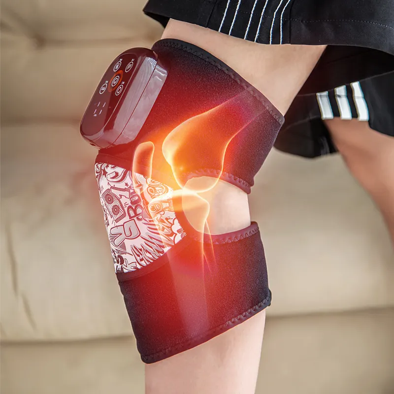 Yeni 3-In-1 akıllı elektrikli pedleri isıtma fizyoterapi diz ve omuz ağrı kesici masaj makinesi artrit için artrit