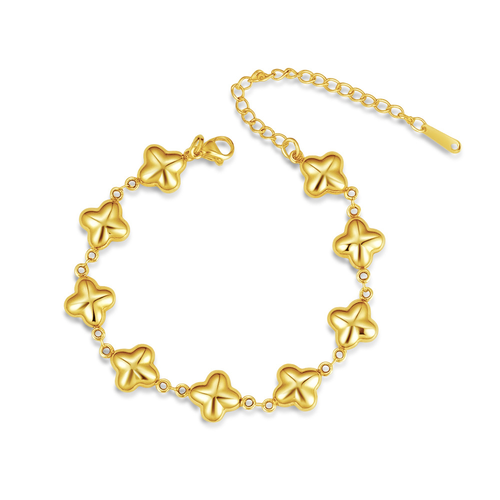 Four-leaf Flower Golden 7