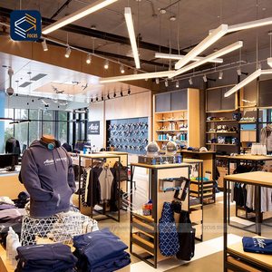 Bán lẻ quần áo hiển thị tủ mô-đun lưới Kệ tường trang phục treo giá và gấp bảng tùy chỉnh may Hiển thị lịch thi đấu - Product Image 4