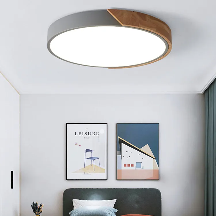 Flush Mount Modern Design Multicolor Iron Led Circular Linear Ceiling Light For Kids Bedroom