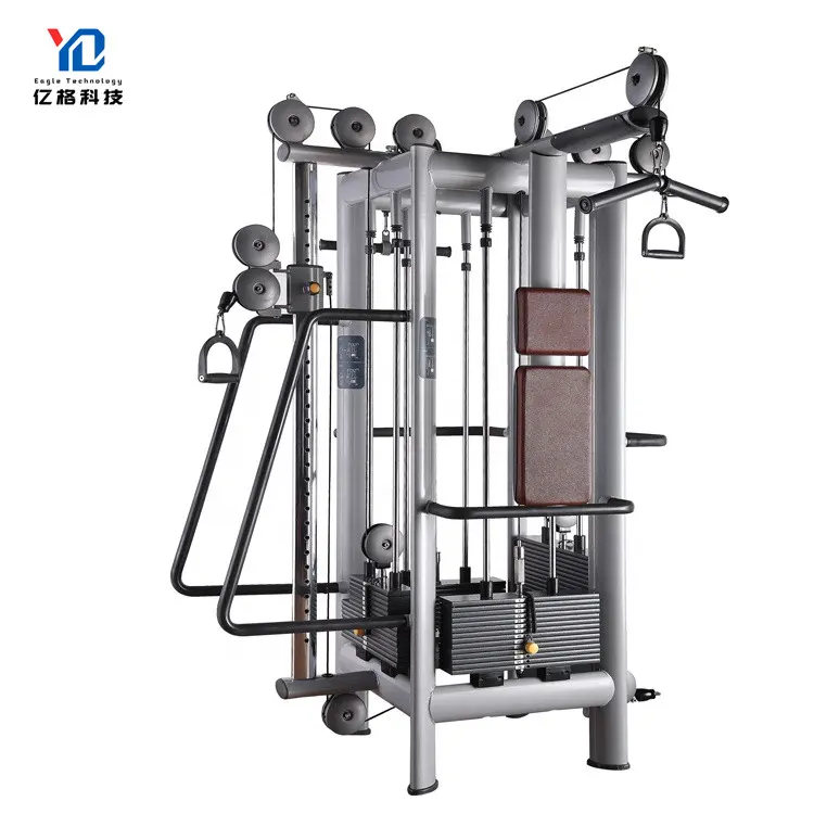 YG-2059 4 Station Multi Gym Kabel Crossover Fitness Gym Oefening Multi Player Kabel Jungle Commerciële Gym