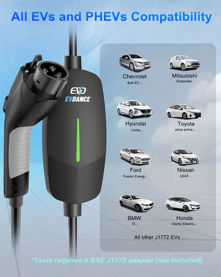 אישית ארה"ב AC נייד EV מטען J1772 תקע 16A IP65 EV ערימת זול טוב מחיר Powerbank סוג 1 סין רכב טעינת תחנות