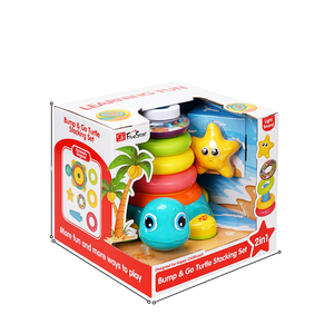 FiveStar Anime bebek tarama eğitim 3 in 1 çıngırak istifleme blok seti eğitici yürümeye başlayan öğrenme için çocuk oyuncakları yürüyüş - Product Image 1