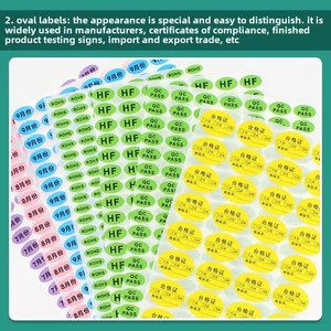 Large <strong>Red</strong> Number <strong>Coding</strong> Self-Adhesive Vinyl Label Paper Glossy <strong>Colorful</strong> Polka Dot Handwritten Small Dots Packaging Sticker - Product Image 3