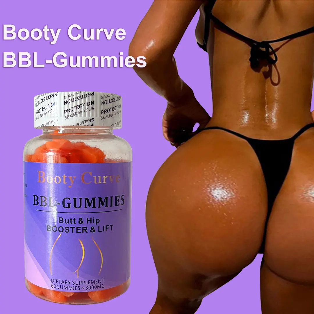 Logotipo personalizado Herbal Natural BBL Gomas Vegan Butt Enhancement Booty Gummies Butt Aumentar Suplemento BBL Gummies Bears