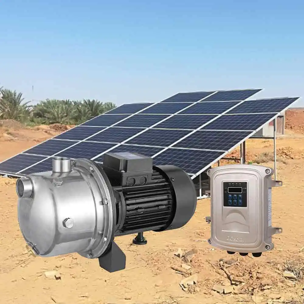 DEMESILO-مضخة مياه للري الزراعي, تعمل بالطاقة الشمسية بقوة 48 فولت ، و بقوة 370 وات ، و بقوة 0.5Hp تيار مستمر ، مزودة بمضخة طرد مركزي معززة للمياه ، مناسبة للري الزراعي