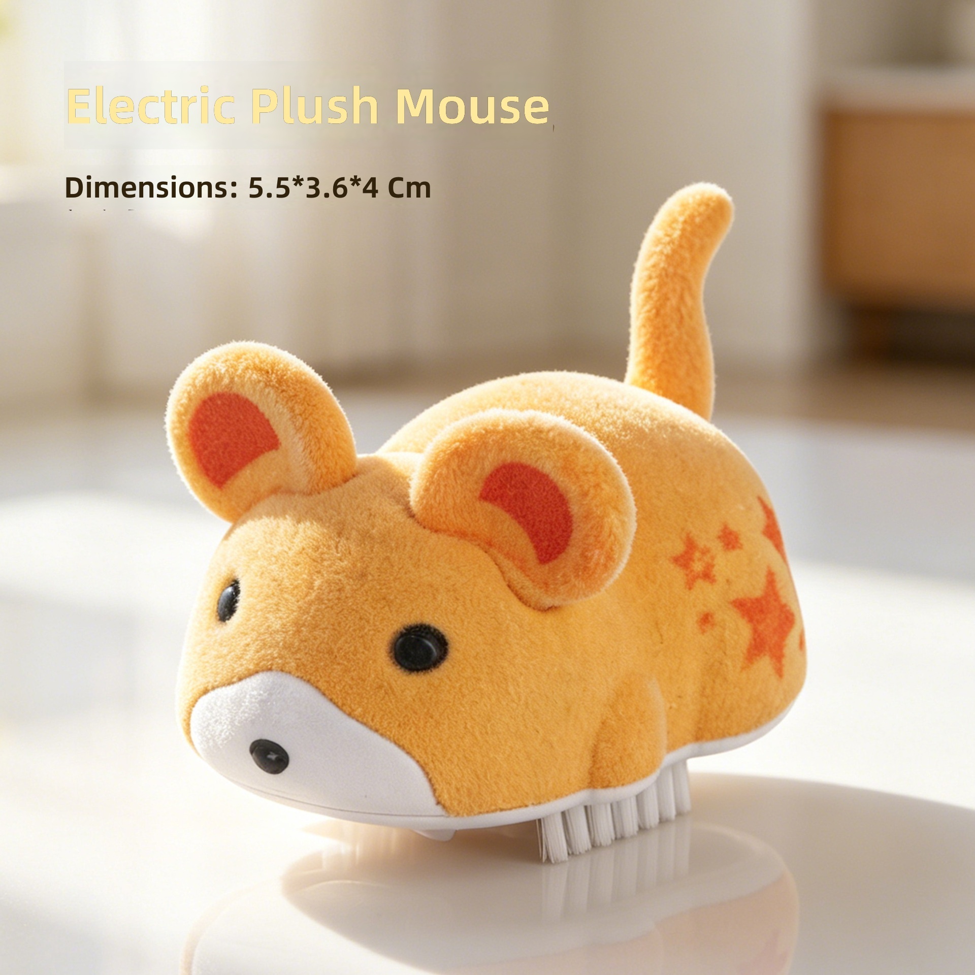 Hamster électrique pour jouer avec les chats [Jaune