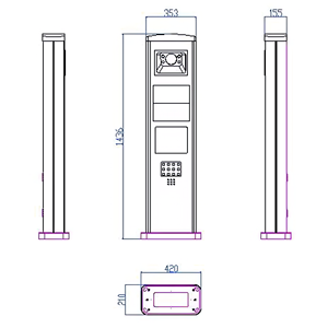 Licesne Plate Lezer Barrière Poort Automatische Kentekenplaat Herkenning Camera Surveillance Parkeerplaats Systeem - Product Image 2