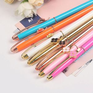 New <strong>Style</strong> Slim Metal Pen Twist Ballpoint with Raw Material Flower Design 1.0mm <strong>Writing</strong> Width - Product Image 5