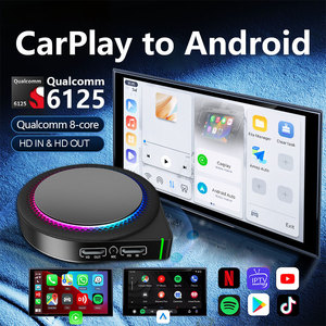 Adaptador automático inalámbrico 3 en 1 Carplay Android 6g 64g con Netflix y soporte de YouTube lector de tarjetas TF incorporado - Product Image 3