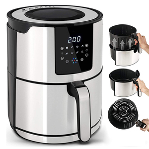 Manuel Air Fryer AFM-01 High Quality From <strong>Turkey</strong> Temperature and <strong>Timer</strong> Manuel Control 5.5 L Oil Capacity Double Basket - Product Image 6