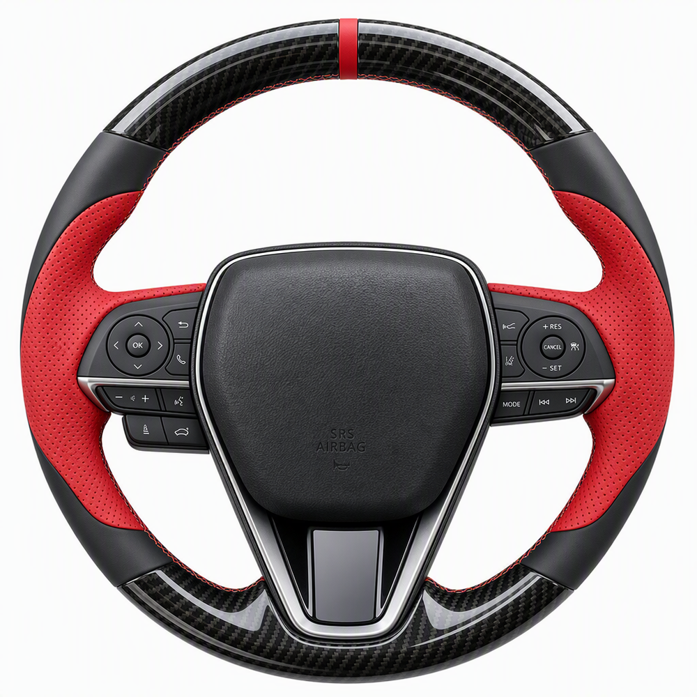 Black Red Carbon Fiber