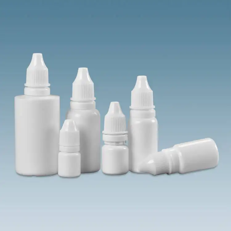 Kostenlose Proben LDPE 10ml 30ml 50ml 120ml Tropf flaschen aus Kunststoff mit manipulation sicherer Kappe