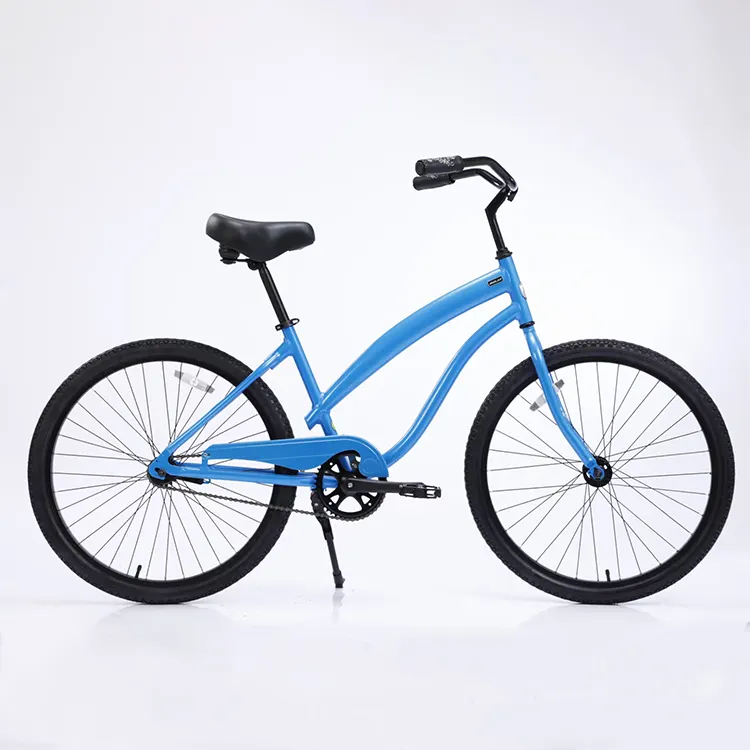 最新モデルアルミフレームリバースブレーキハブ環境塗料シングルスピード26インチ自転車ビーチクルーザー