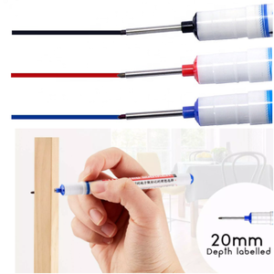SM906 20mm uzun uç siyah silinmez mürekkep resim kalemi kalem derin delik dayanıklı işaretleme kalıcı renk boya - Product Image 2
