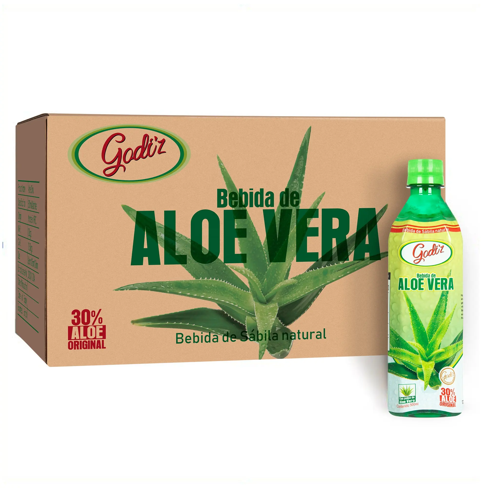 Importación Bebidas China 500ml Aloe Vera Pulp Juice Drink