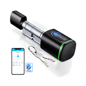 Parmak izi ve IC kart tanıma ile avrupa gömme TT kilit uygulaması ile su geçirmez IP65 akıllı silindir kilidi - Product Image 1