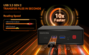 SOAYAN Factory NUC Barebone Mini PC Quadc CoreIntel N150 Mini PCs DDR4 RAM for Home Office Business Small Desktop <strong>Computer</strong> - Product Image 6
