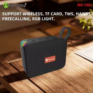 IPX7防水迷你扬声器户外便携式无线大功率扬声器NR-198带发光二极管闪光灯 - Product Image 3