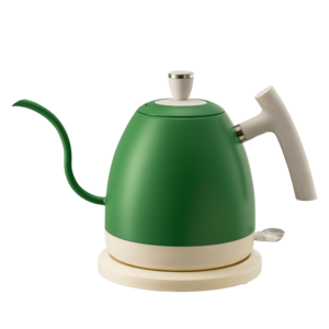 קומקום חשמלי נירוסטה 1200W אלחוטי להכנת קפה בשיטת Pour Over, קומקום חשמלי 1 ליטר בצורת צוואר אווז, ורוד, להרתחת מים - Product Image 4