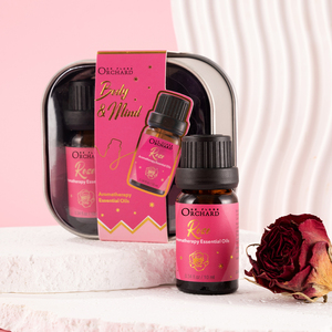 Private Label OEM Custom Organic Pure Rose Essential Oil Relieve Stress and Improve <strong>Sleep</strong> Quality Rose Essential Oil Set
